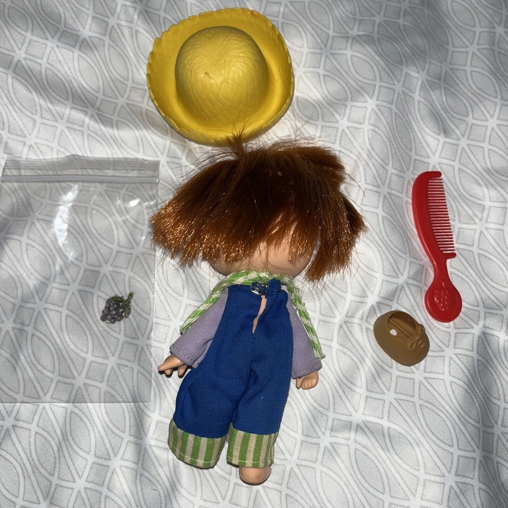 Vintage 1980 Strawberry Shortcake Huckleberry Pie With Comb & Hat Kenner - Picture 4 of 4